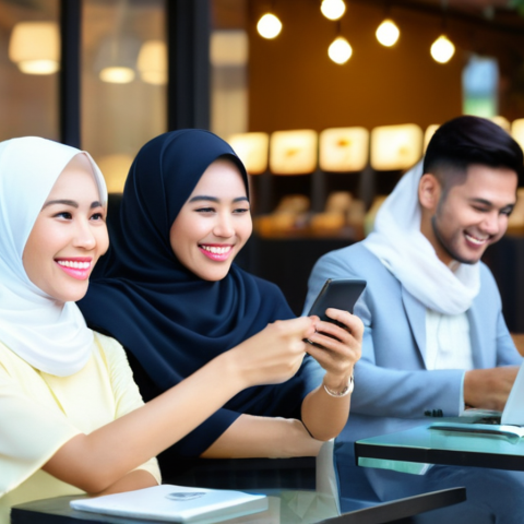 세일즈 퍼널 전환율을 높이는 심리학 - **Prompt:** "A vibrant and diverse group of Malaysian customers, including Malay, Chinese, and India...