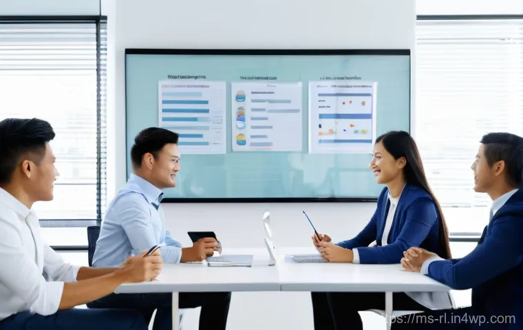 세일즈 퍼널에서의 채널 최적화 전략 - **Prompt 1: Collaborative Data Insights for Business Growth**
"A diverse team of young, professi...