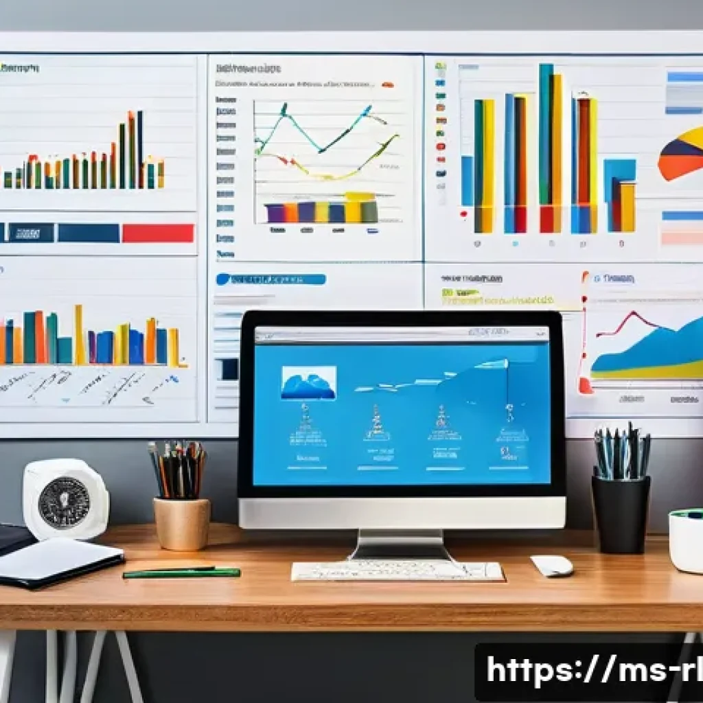 세일즈 퍼널에서의 유입 경로 분석 - A detailed digital marketing workspace scene focused on traffic source analysis for a Malaysian busi...