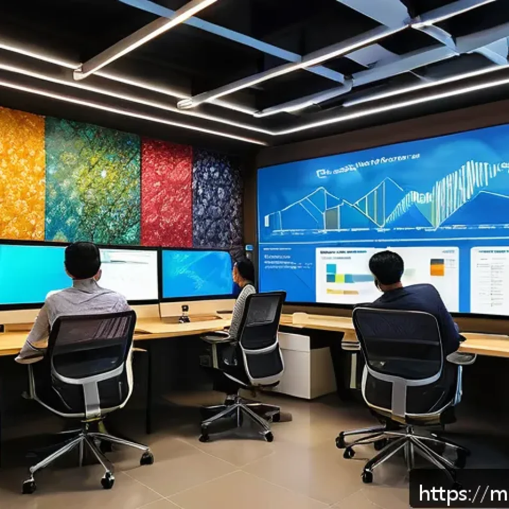 세일즈 퍼널에서의 혁신적인 마케팅 아이디어 - A vibrant digital marketing office scene in Kuala Lumpur, Malaysia, showing a diverse team of young ...