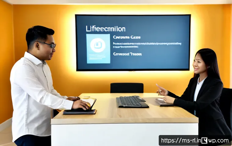 Home 14 세일즈 퍼널 성공 사례 연구 - Photorealistic Malaysian small business owner in a bright modern Kuala Lumpur café, reviewing a succ...